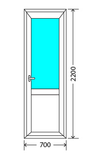 Балконный блок: дверь - Exprof XS-358 Клин
